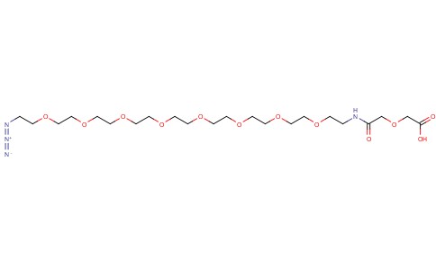 N3-(PEG)7-COOH (33 ATOMS)